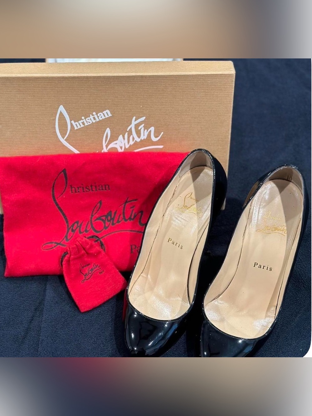 Christian Louboutin Filo 120 Patent Leather  Pumps